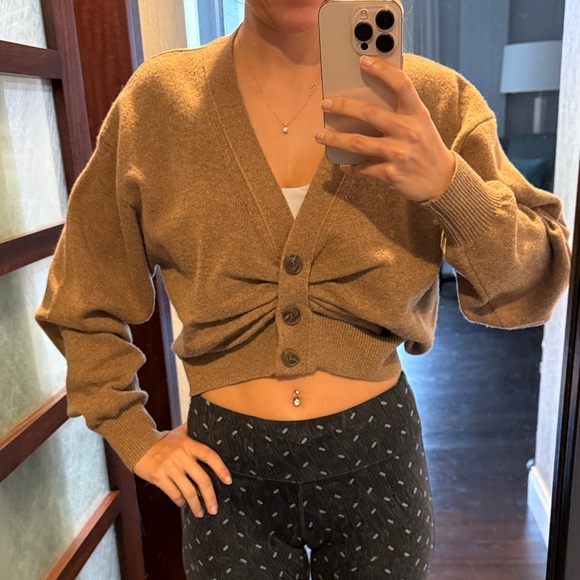 T by Alexander Wang Tan Cardigan - Picture 5 of 5